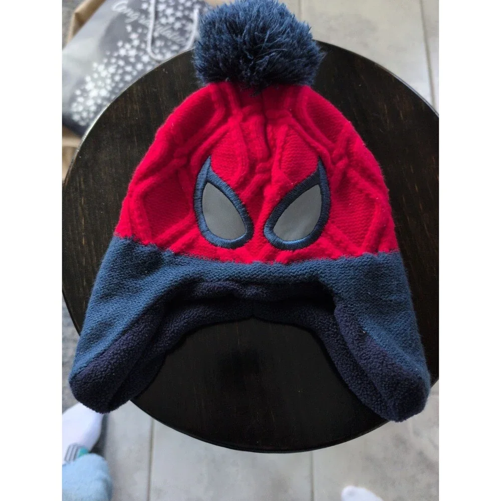 Marvel Spiderman Eyes Kids Beanie